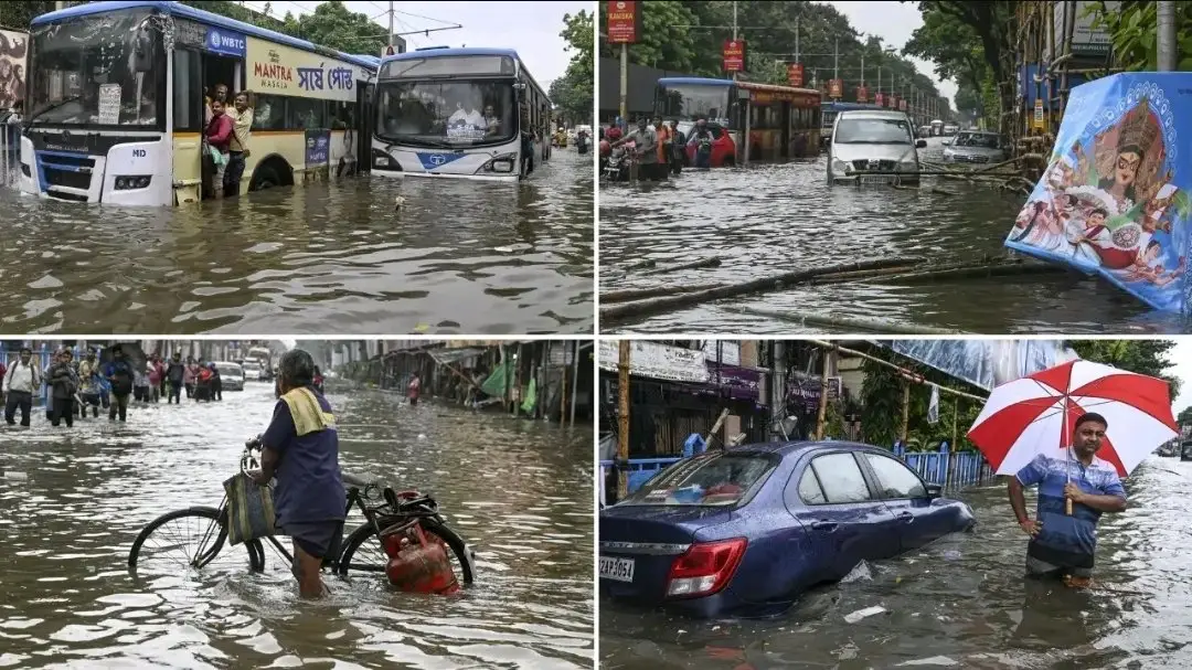 ന്യൂനമർദം: കൊൽക്കത്തയിൽ മഴക്കിടെ റോഡിനടിയിലെ വൈദ്യുതി ലൈനില്‍ നിന്ന് ഷോക്കേറ്റ് 8 പേർ മരിച്ചു