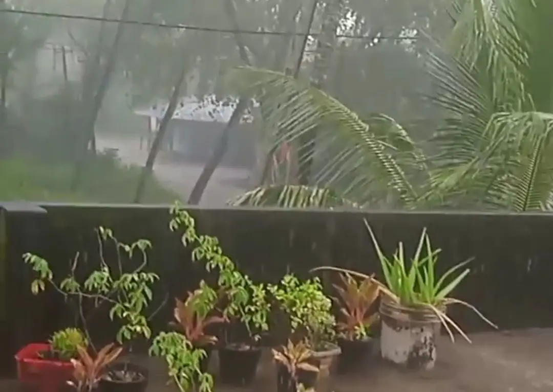 തൃശൂർ നാട്ടികയിൽ ഇന്നത്തെ മഴ (Video) 