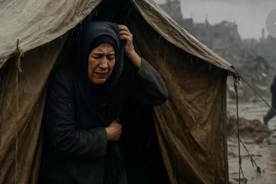 Rain has become the villain, there is no food or clothing, the people of Gaza are suffering again