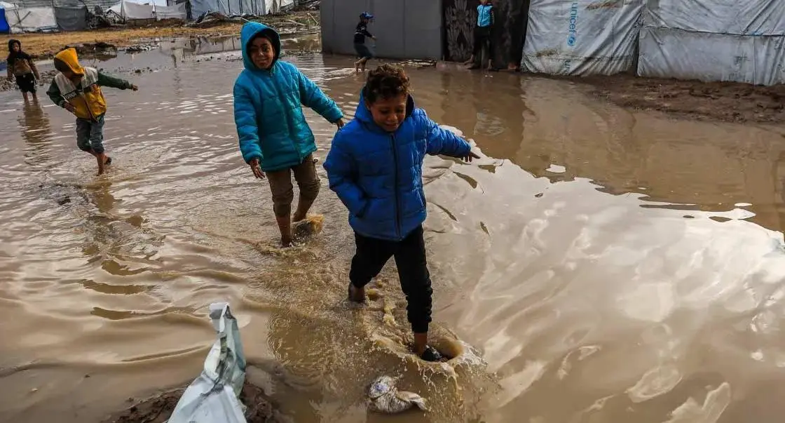 ബൈറണ്‍ ശൈത്യ കൊടുങ്കാറ്റ്: ഗസ്സയില്‍ 14 പേര്‍ മരിച്ചു, കെട്ടിടങ്ങൾക്കുള്ളിൽ മൃതദേഹങ്ങൾ