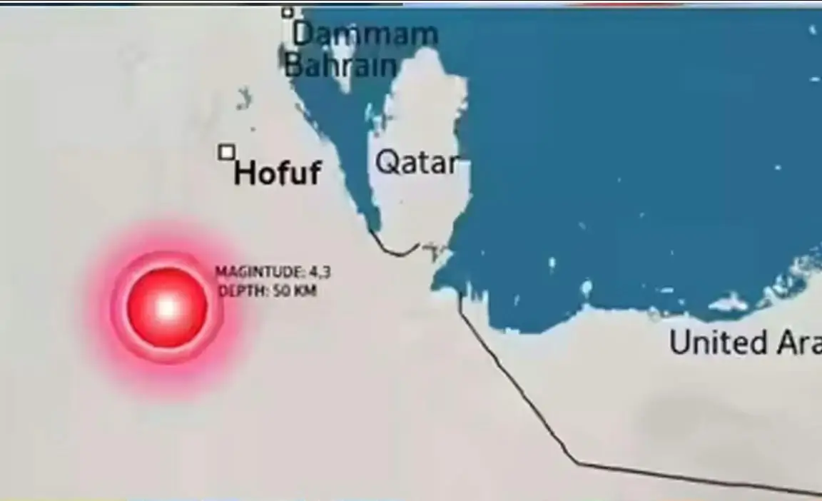 സൗദിയിൽ ഭൂമികുലുക്കം, വിവിധ മേഖലകളിൽ ഭൂചലനം അനുഭവപ്പെട്ടു