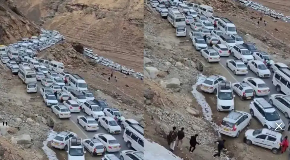 ശുദ്ധവായു തേടി ജനങ്ങൾ ഹിമാലയത്തിലേക്ക്, ട്രാഫിക് പരിസ്ഥിതിക്ക് താങ്ങാവുന്നതിലും അപ്പുറം, ഭീകര കാഴ്ച്ച