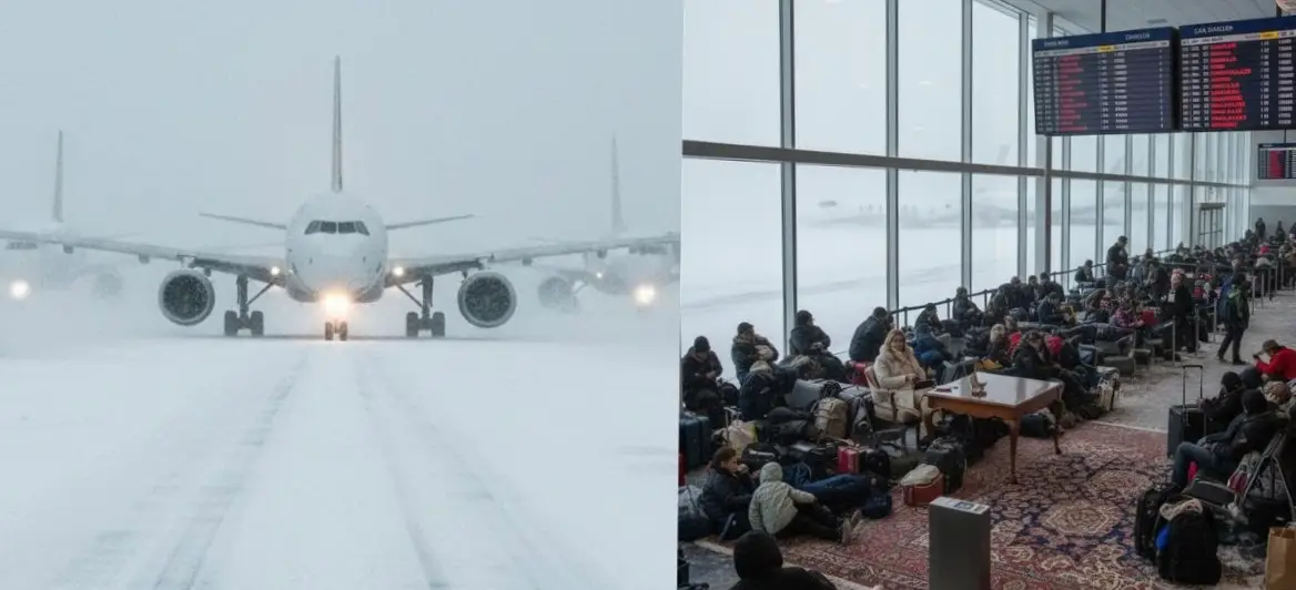 യുഎസിൽ ശൈത്യകാല കൊടുങ്കാറ്റ്:  1800-ലധികം വിമാന സർവീസുകൾ റദ്ദാക്കി, മഞ്ഞുവീഴ്ചയും വെള്ളപ്പൊക്കവും അവധിക്കാല യാത്രയെ ബാധിക്കുന്നു 