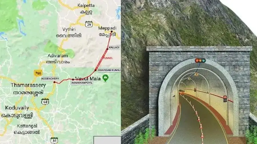 മലതുരക്കാന്‍ വമ്പന്‍ യന്ത്രങ്ങളെത്തി, വയനാട് തുരങ്കപാത നിര്‍മാണം ഈ മാസം അവസാനം തുടങ്ങും