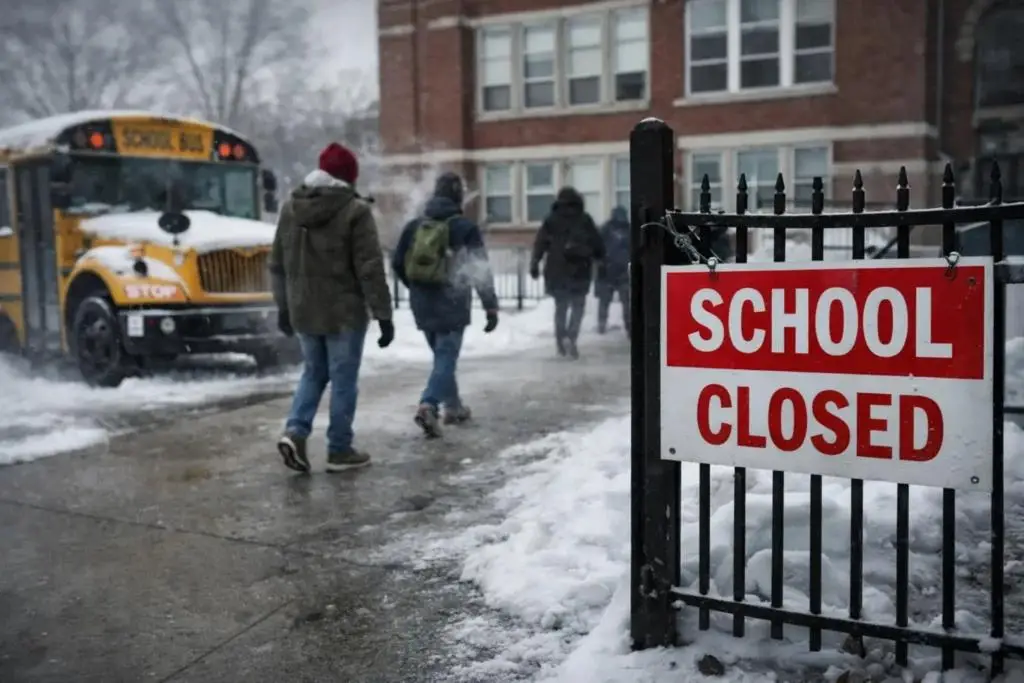  മഞ്ഞുവീഴ്ച്ച തുടരുന്നു, സ്‌കൂളുകൾക്ക് ഇന്നും അവധി