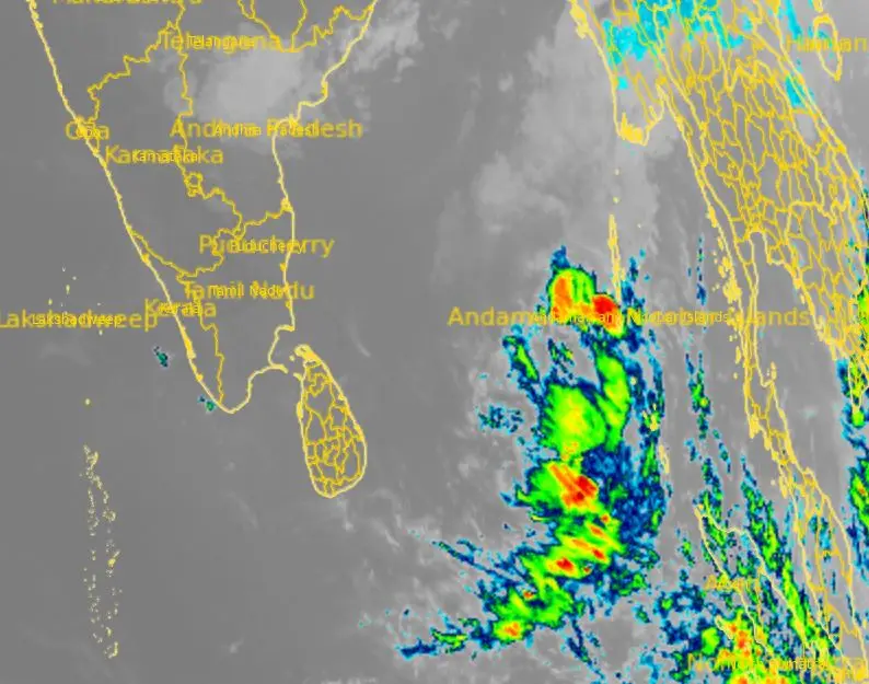 Low pressure area in south Bay of Bengal moves eastwards, cyclonic circulation continues