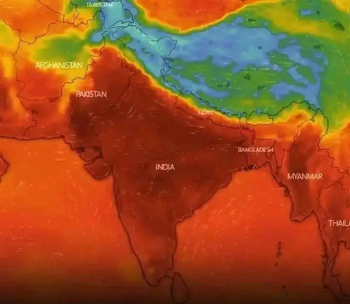 ഇന്ത്യ മുഴുവൻ ചൂട് തരംഗം ശക്തമാകുന്നു, വടക്കിൽ തണുപ്പ്, തെക്കിൽ കനത്ത ചൂട് 