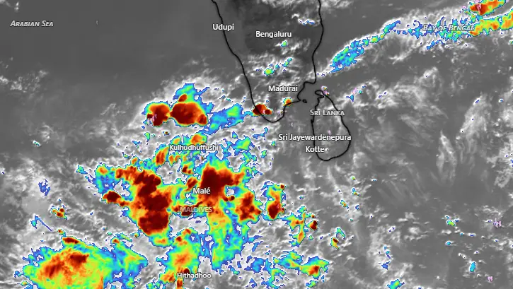 എം.ജെ.ഒ ഇന്ത്യന്‍ മഹാസമുദ്രത്തില്‍, അറബിക്കടലില്‍ മേഘരൂപീകരണം സജീവം