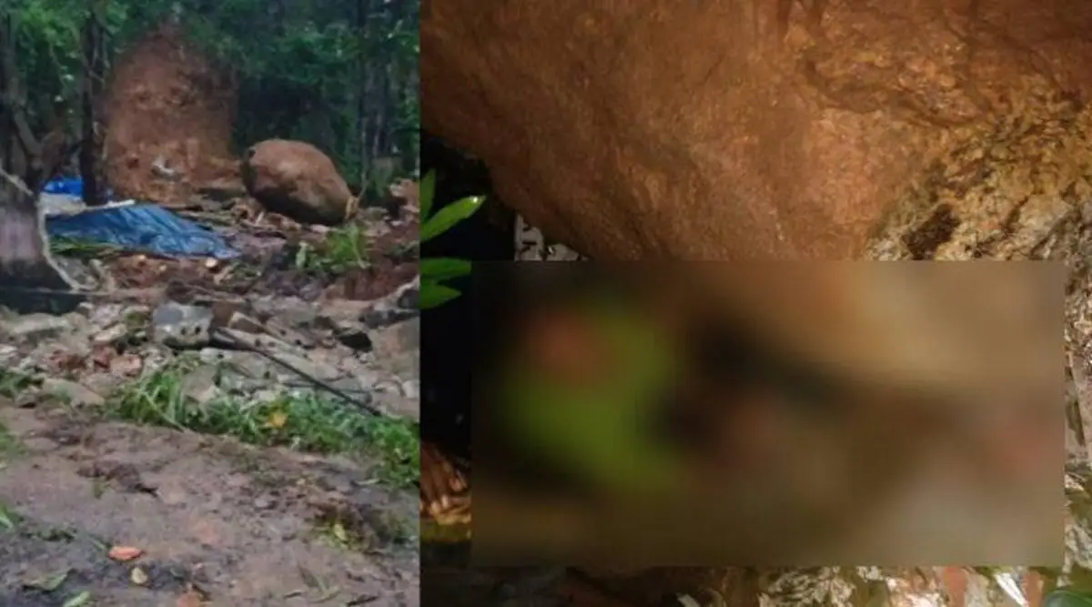 തിരുവന്തപുരത്ത് കനത്തമഴയിൽ ഇളകിവീണ പാറക്കടിയിൽ വയോധിക കുടുങ്ങി, കാലിന് ഗുരുതര പരിക്ക്