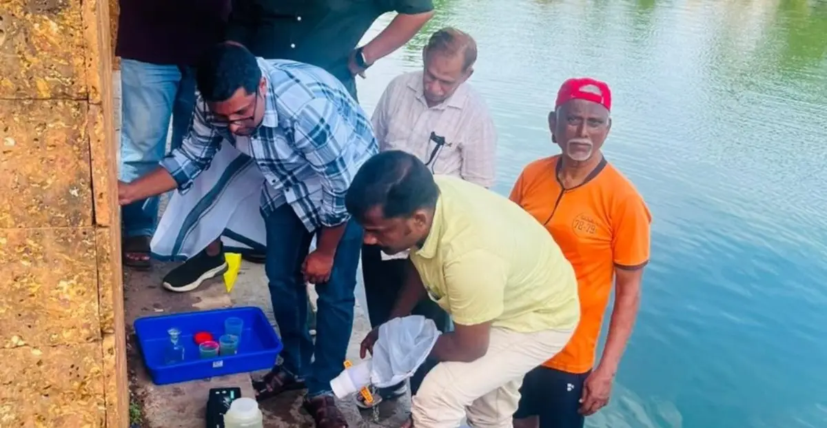 കുറ്റിച്ചിറ കുളത്തിൽ മത്സ്യങ്ങൾ ചത്തുപൊങ്ങി: CMFRI സംഘം പരിശോധന നടത്തി